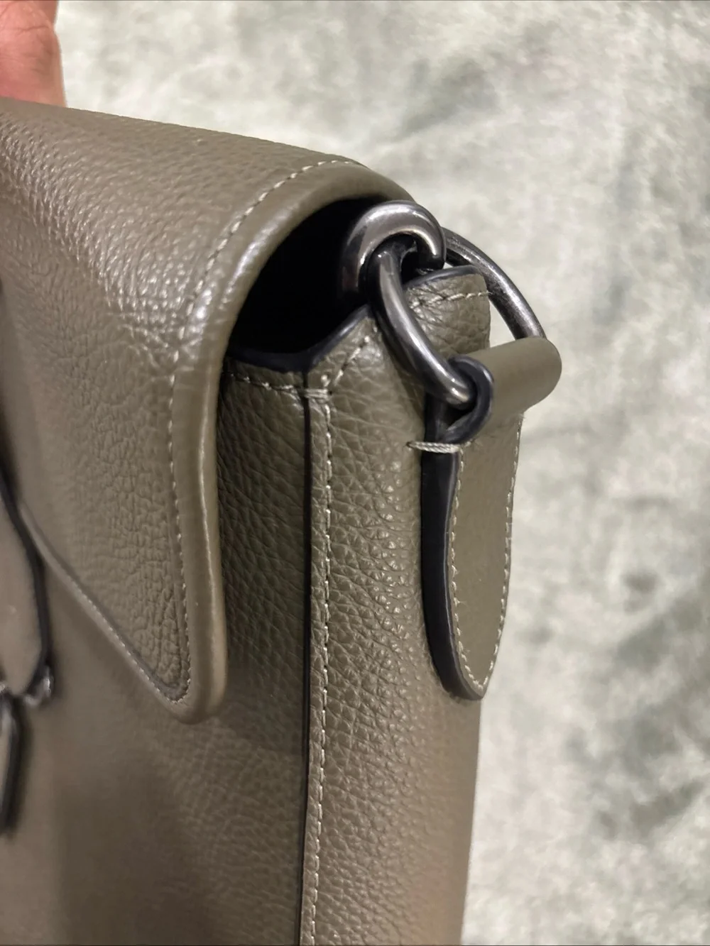 Coach Men's Leather Briefcase Bag with Removable Strap